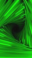 Movement in 3d tunnel with triangular lines. Design. 3D tunnel with geometric triangular turn. Movement in abstract triangular tunnel with 3d lines video