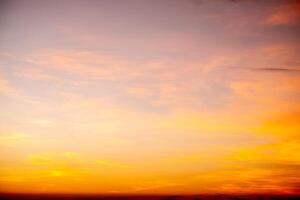 Beautiful , luxury soft gradient orange gold clouds and sunlight on the blue sky perfect for the background, take in everning,Twilight, Large size, high definition landscape photo