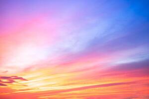 Beautiful , luxury soft gradient orange gold clouds and sunlight on the blue sky perfect for the background, take in everning,Twilight, Large size, high definition landscape photo