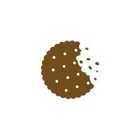 Cookie icon, logo isolated on white background vector