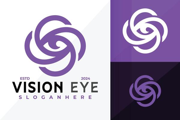 Letter S Vision Eye Logo Icon Design. Creative simple logos designs illustration
