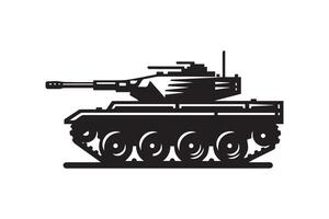 Tank icon on white background vector