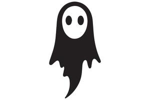 A ghost icon on a white background vector