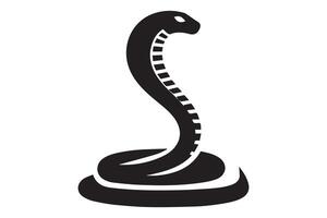 A snake is sitting on a rock vector