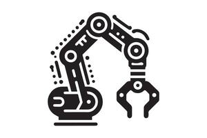 Robotic arm robot icon, industrial robot, industrial robot, industrial robot, robot, industrial robot vector
