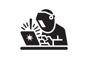 Welder icon illustration on white background vector