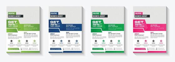Corporate Unique Business flyer design template in A4 size, infographic, modern layout,editable bundle, marketing print material design, Magazine, Poster, Corporate Presentation, EPS vector