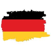 Brush stroke flag of Germany design element vector