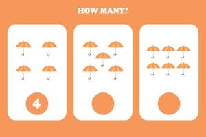How many umbrellas are in this picture vector