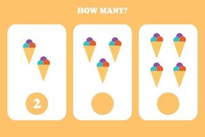How many ice cream cones are there vector