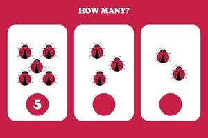 How many ladybugs are in this picture vector