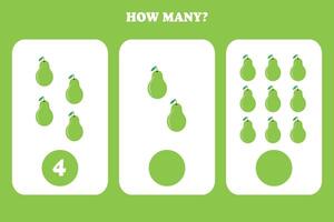 How many pearls are in this pear vector