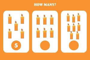 How many candles are in this picture vector