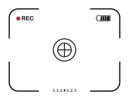 Camera frame viewfinder, icon. vector