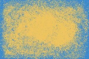 Blue and yellow background with grain dots. Texture with grainy dots effect perfect for retro style. Vibrant textured background. vector