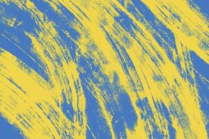 Abstract colorized background with yellow lines isolated on blue background. Hand painted grunge effect. vector