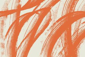 Abstract distressed design with grunge lines. Orange messy texture. Noisy grunge effect. vector