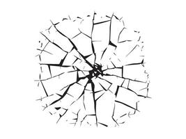 Black Silhouette of Cracked Earth Isolated on a White Background. Concept of Drought Illustration, Broken Ground, Environmental Issues, Natural Disaster, Design Element vector