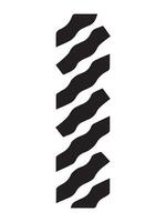 Black tire tracks isolated on white background. Concept of vehicle prints, automotive pattern, grungy texture, and rugged tread. Design element, print, icon for transportation and off-road themes vector