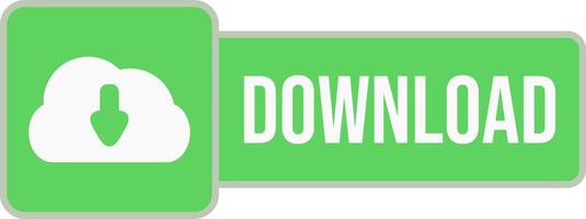 Download button with green background and white text vector