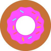 A donut with sprinkles on it vector