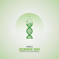 World Science Day for Peace and Development social media ads, illustration vector