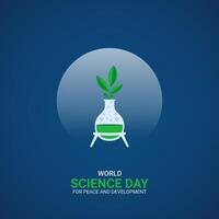 World Science Day for Peace and Development vector