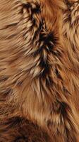 The image showcases a close-up view of beautifully textured fur in rich brown shades, emphasizing luxurious and warm patterns that can enhance various creative projects photo
