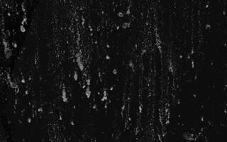 Abstract elegant dark black background illustration with vintage distressed grunge texture and white charcoal color paint. Dark grey textured concrete wall splash particle white fire effect. photo