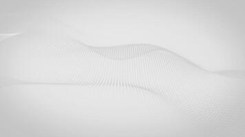 Futuristic Digital White Wavy Dot Technology Background Abstract Seamless Loop For Business Presentations video