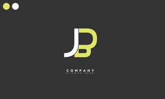 JB Alphabet letters Initials Monogram logo vector