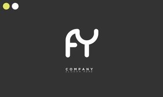 FY Alphabet letters Initials Monogram logo vector