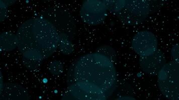 Abstract background loop glow blue bokeh particles flow up video