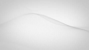 Futuristic Digital White Wavy Dot Technology Background Abstract Seamless Loop for Business and Tech Presentations video