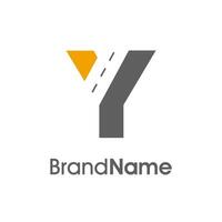 Simple Initial Y Way Logo vector