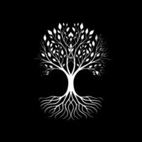 a tree of life with roots vector
