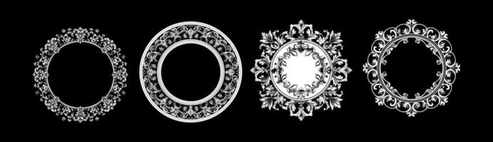 circle frame design vector