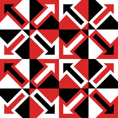 Red black arrows seamless pattern