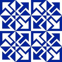 Blue arrows seamless pattern vector