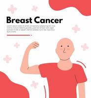 Design template and illustration breast cancer vector