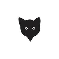 Logo cat talk unique design with blank background vector