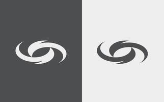 Logo twist vortex unique design with blank background vector