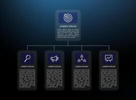infographic with transparent chart vector