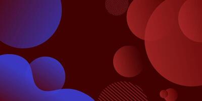 Abstract dark red and blue wave geometric circle pattern illustration background. 3D view and simple pattern. Eps10 vector
