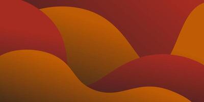 background with Wave shapes in Red and yellow colors. Design for business presentations, flyers, posters. vertical banner. Eps10 vector