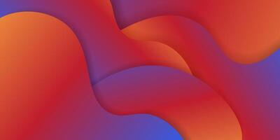 abstract multi color red blue yellow liquid wavy colorful overlapping layers paper cut background. eps10 vector
