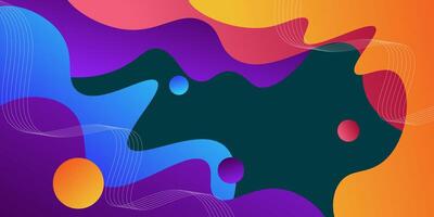 Abstract yellow,pink,purple gradient illustration background with simple pattern and wavy lines. Cool design. vector