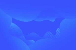 Bright gradient blue background with geometric wave shape composition. Colorful blue fresh design. elegant simple concept. Eps10 vector