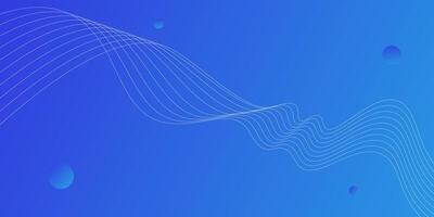 Bright blue gradient background with wavy line pattern. Eps10 vector
