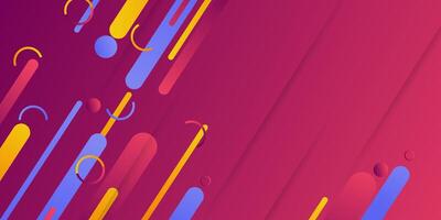 Colorful geometric background. Dynamic shape composition. Eps 10 vector